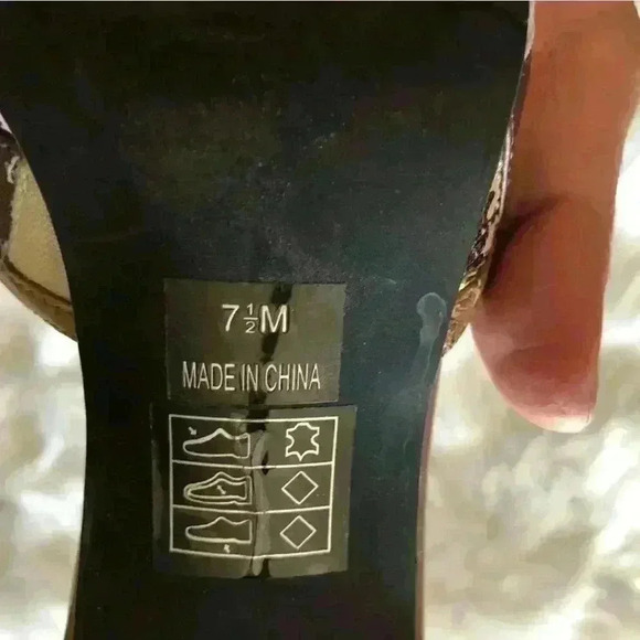 VTG Moda for Victoria Secret Catalog Y2K 3" heal slip-on weaved size 7.5 Regular - Picture 5 of 6